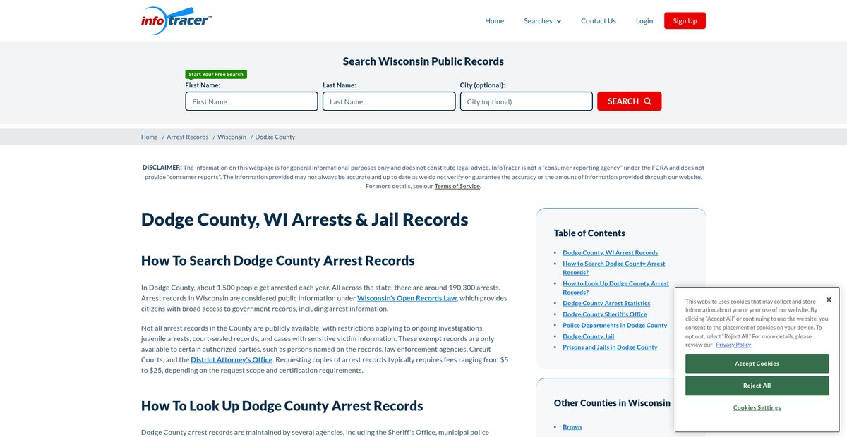 Preview of infotracer.com