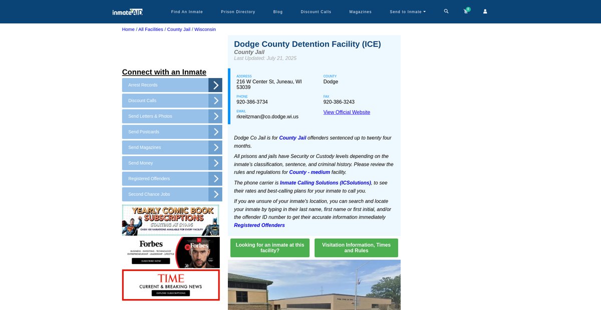 Preview of inmateaid.com
