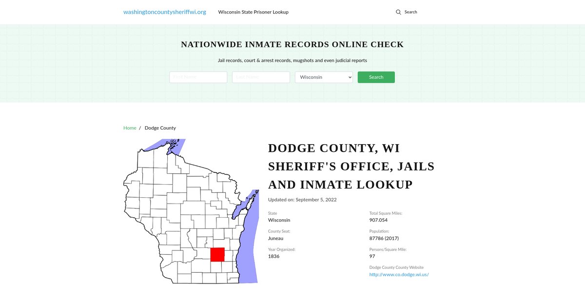 Preview of washingtoncountysheriffwi.org