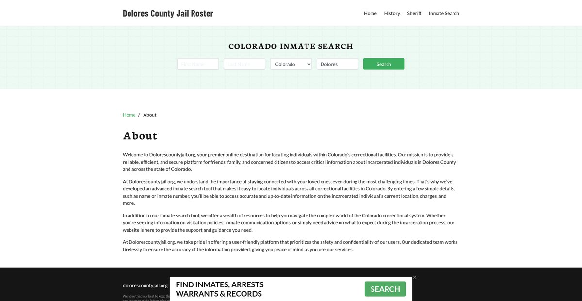 Preview of dolorescountyjail.org
