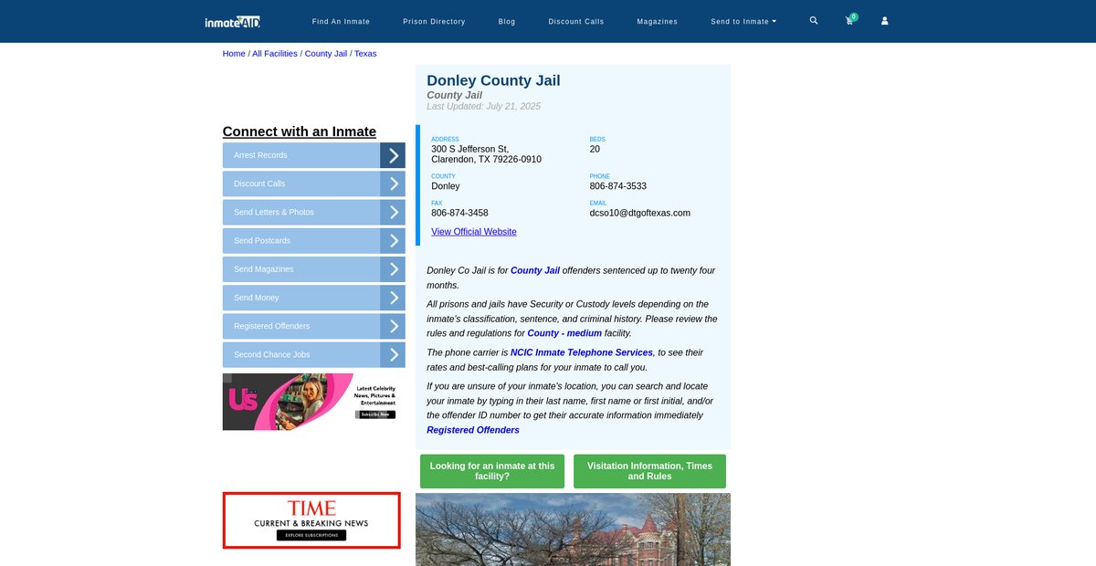 Preview of inmateaid.com