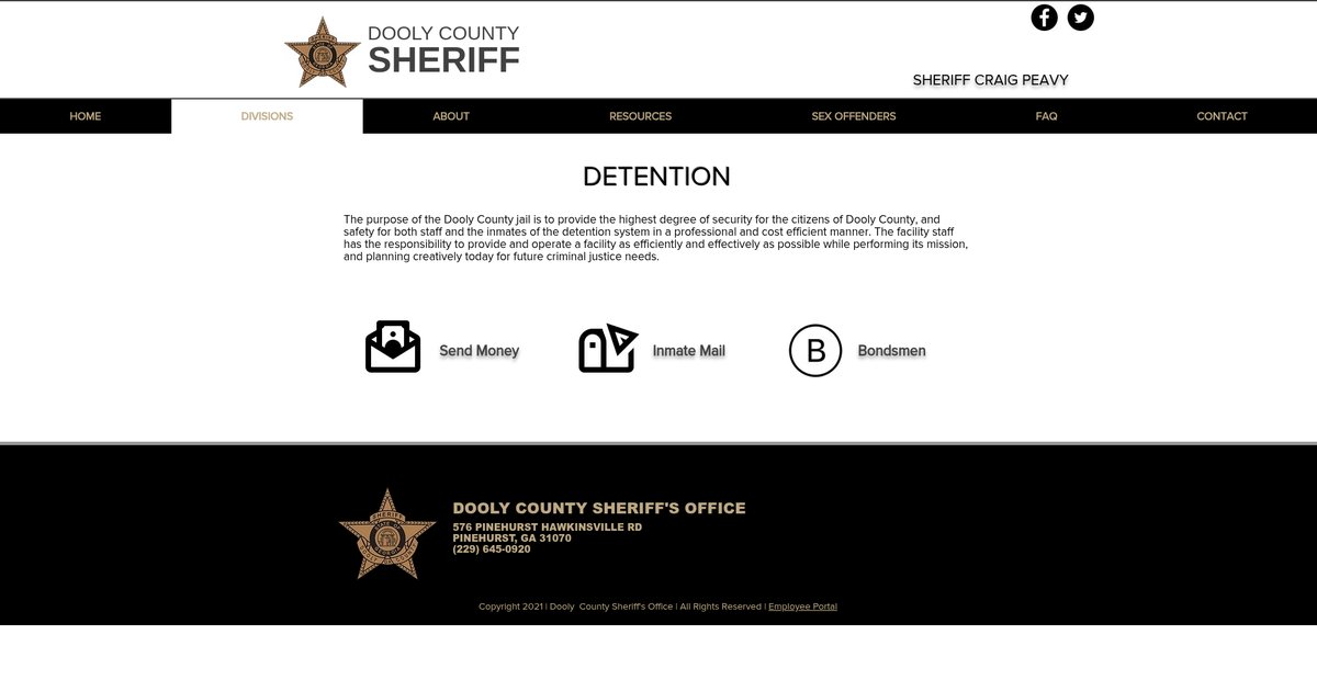 Preview of doolycountysheriff.com