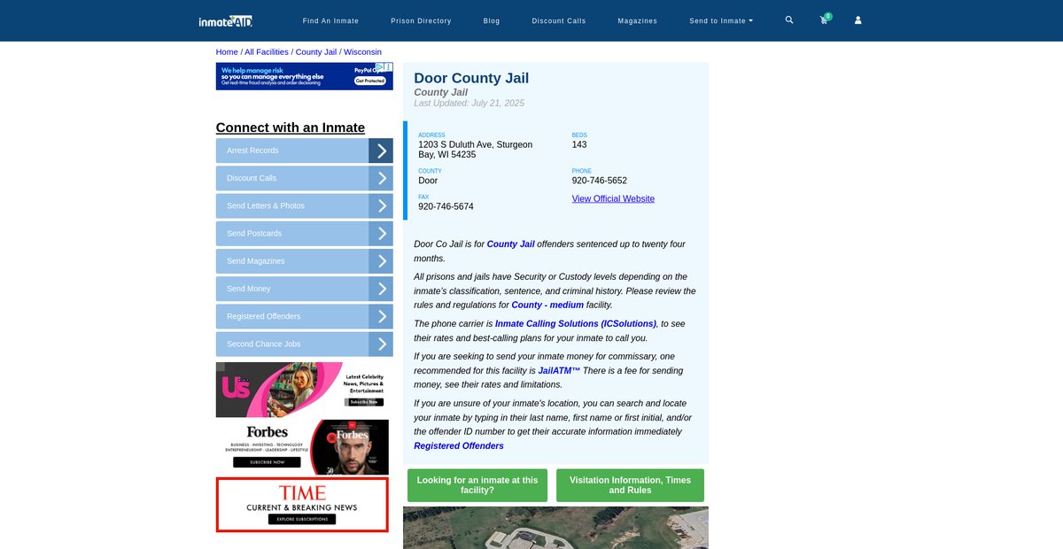 Preview of inmateaid.com
