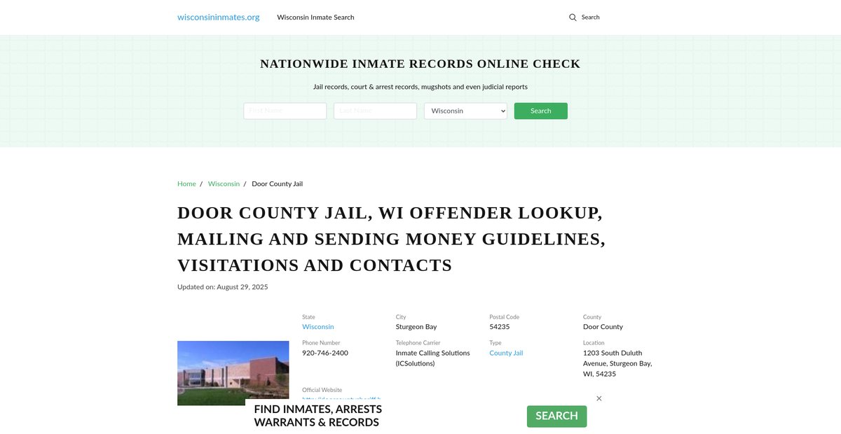 Preview of wisconsininmates.org