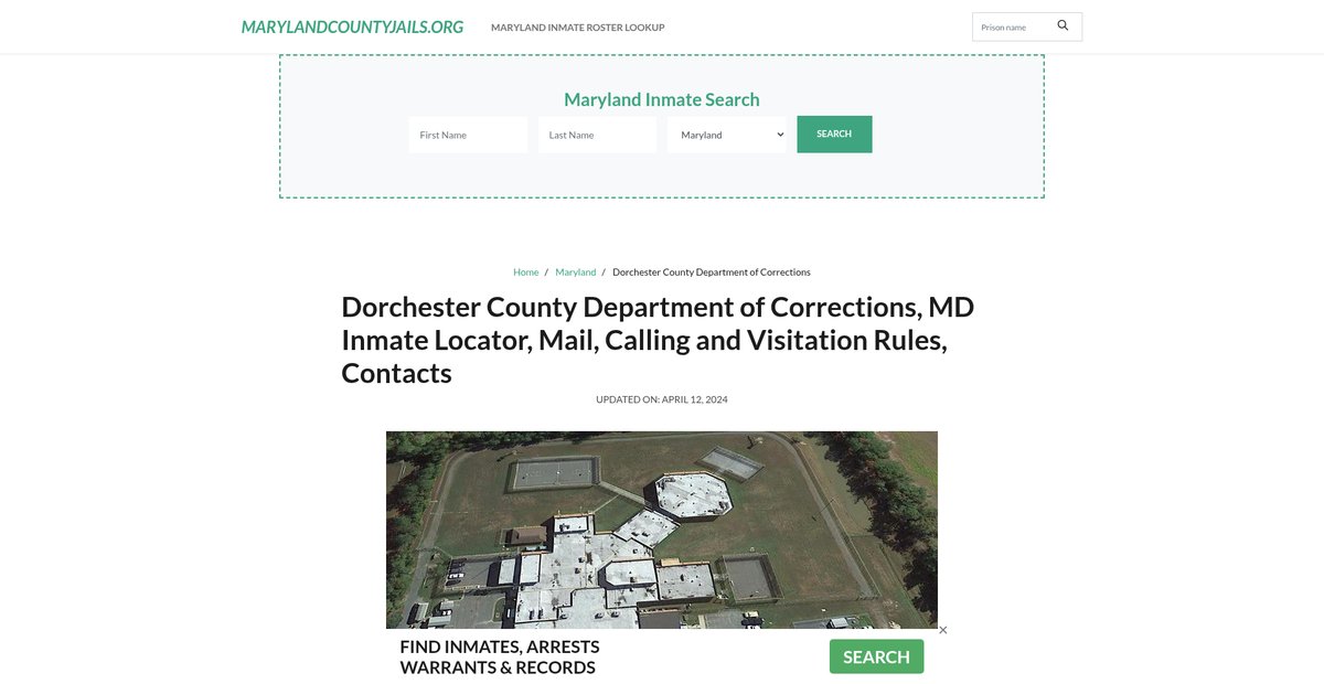 Preview of marylandcountyjails.org