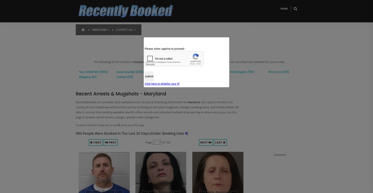 Preview of recentlybooked.com