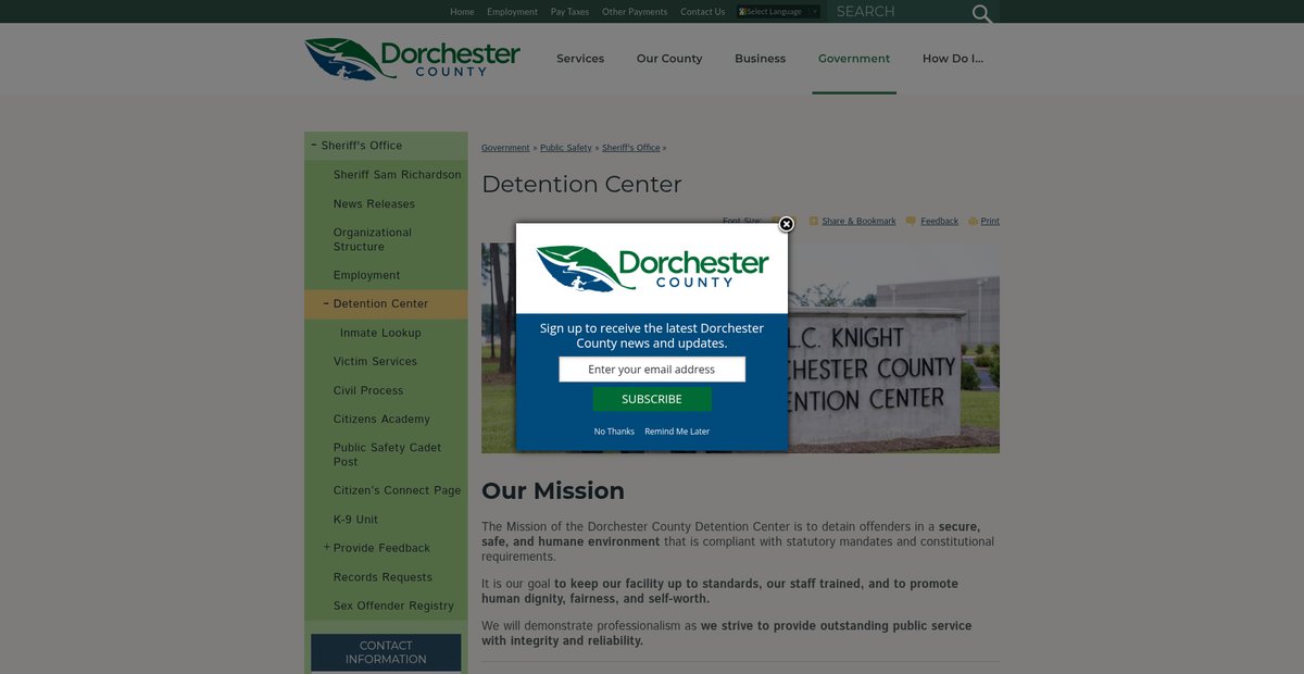 Preview of dorchestercountysc.gov