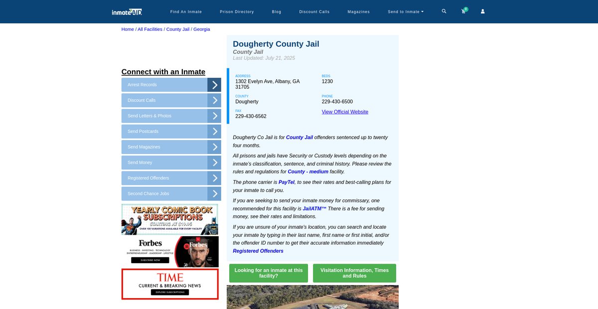 Preview of inmateaid.com