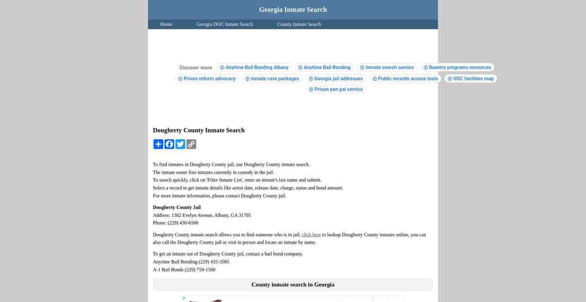 Preview of inmatesearchgeorgia.org