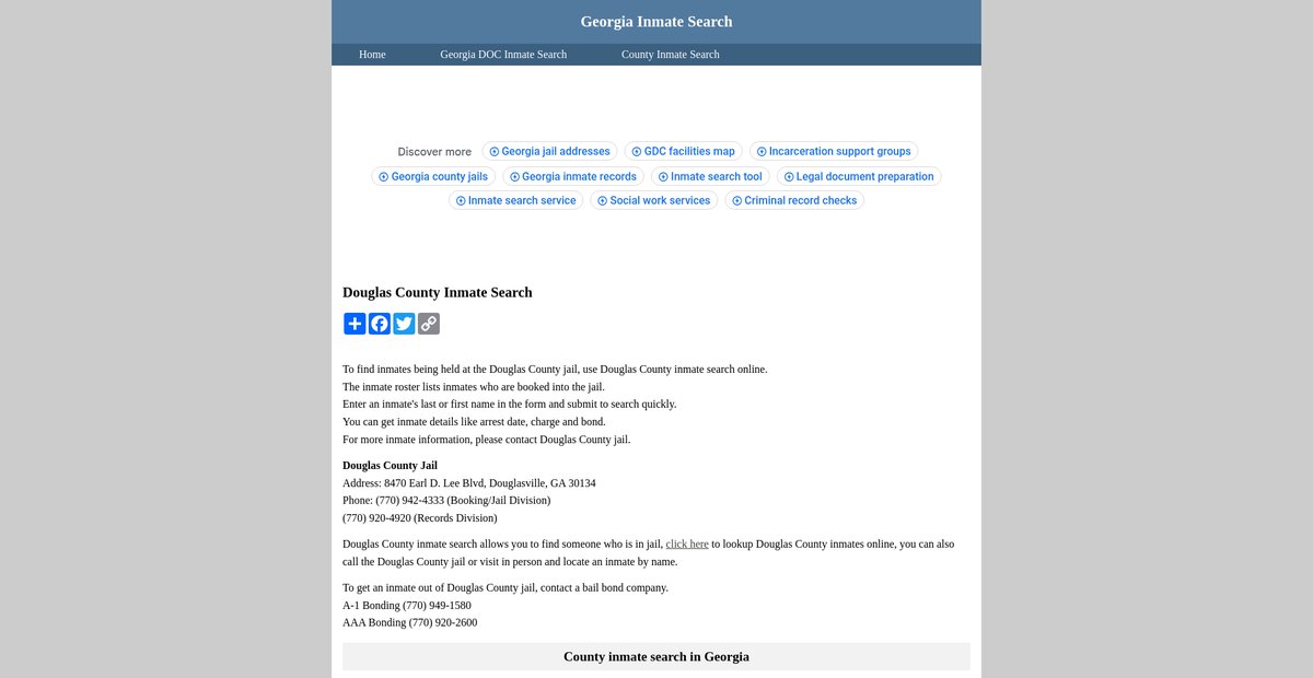 Preview of inmatesearchgeorgia.org