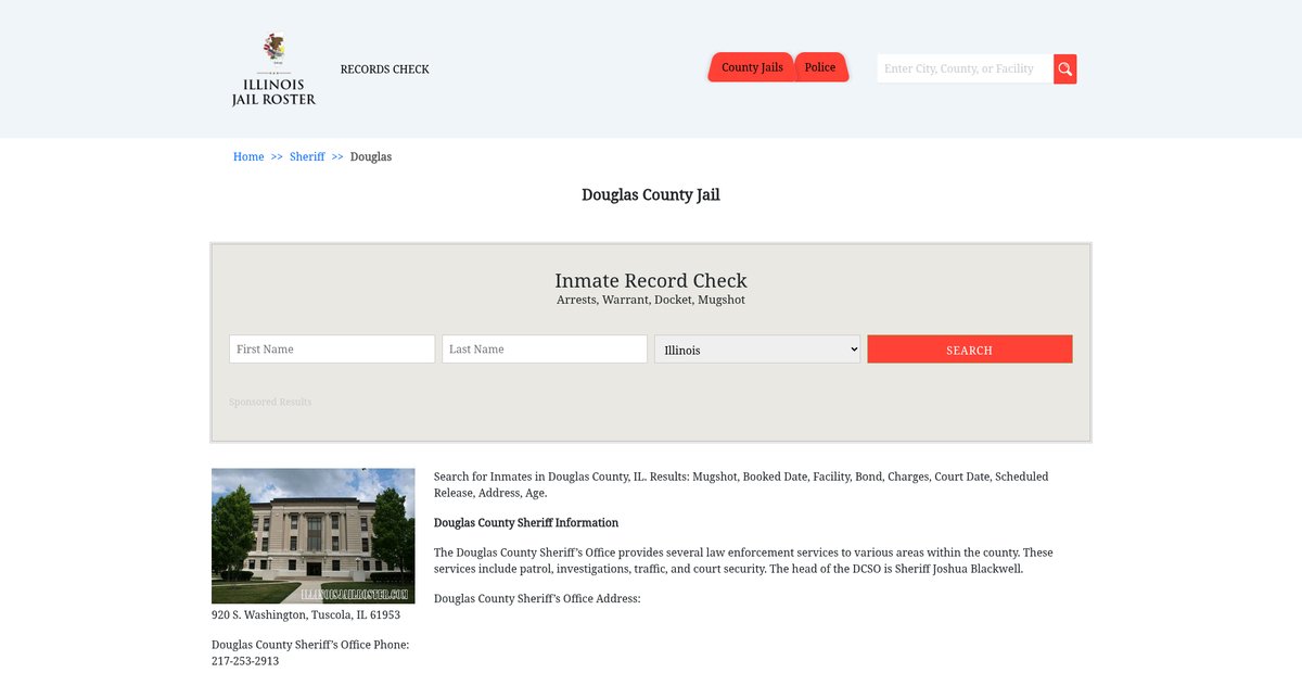 Preview of illinoisjailroster.com