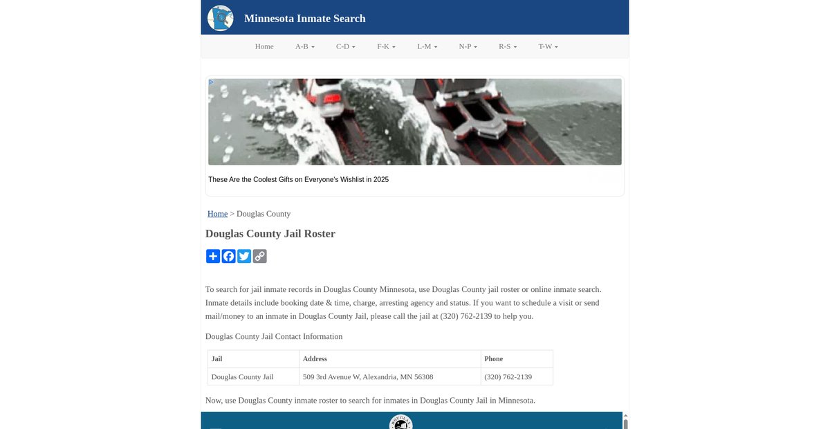 Preview of inmatesearchmn.org
