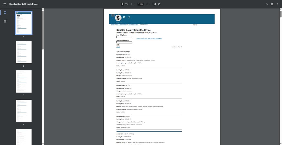 Preview of jailrosters.org