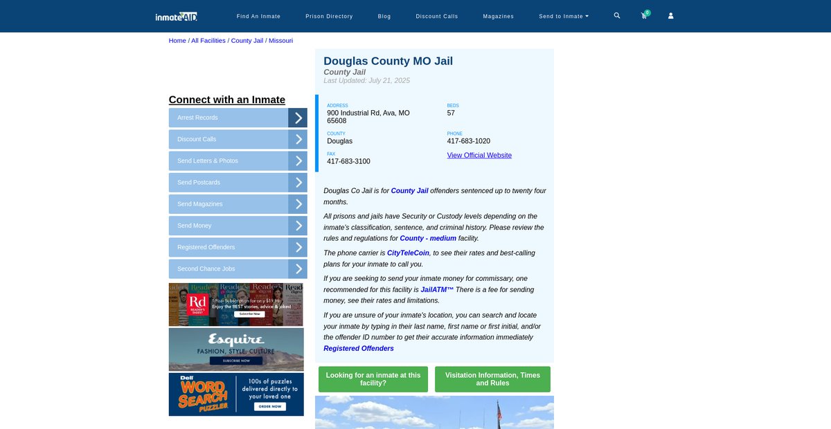Preview of inmateaid.com