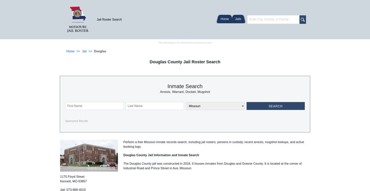Preview of missourijailroster.com