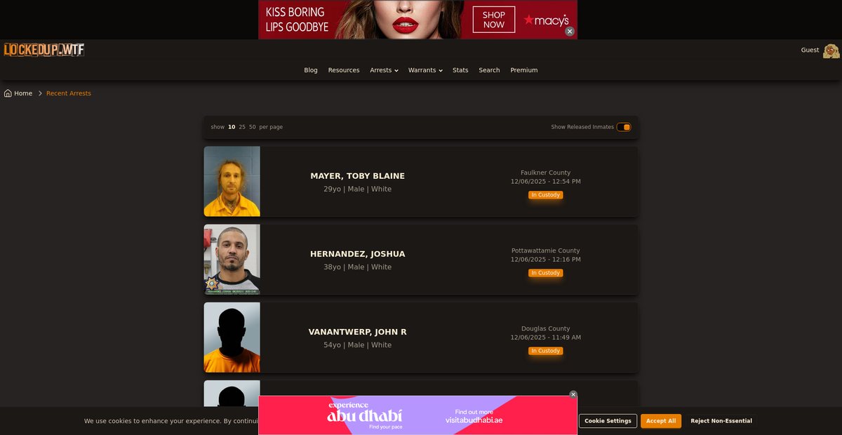 Preview of lockedup.wtf