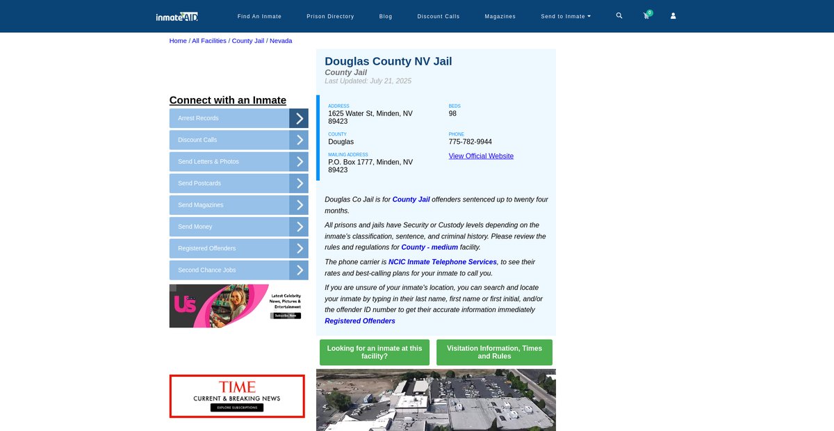 Preview of inmateaid.com