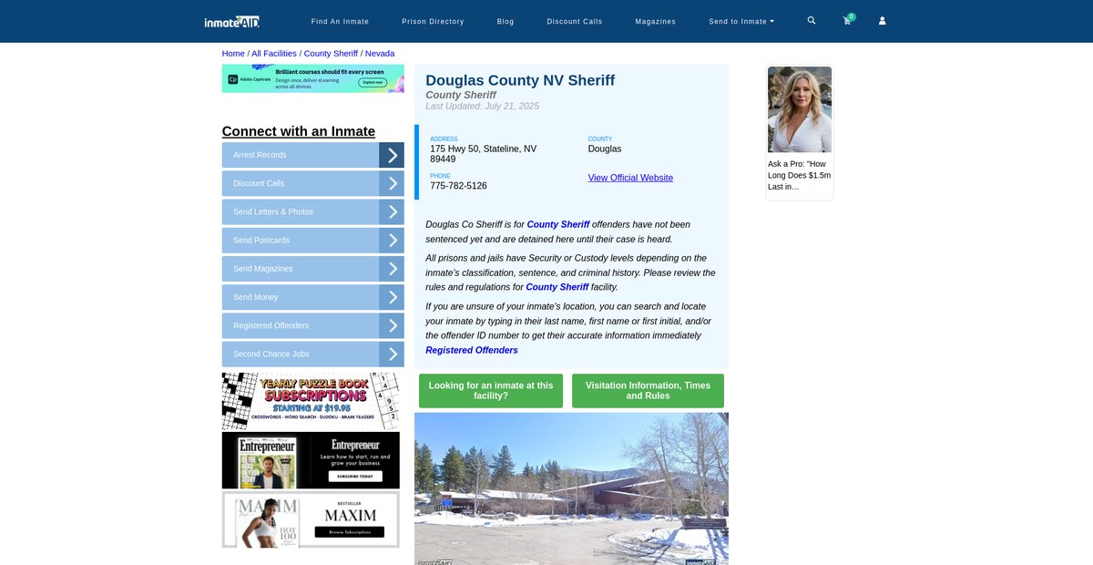 Preview of inmateaid.com