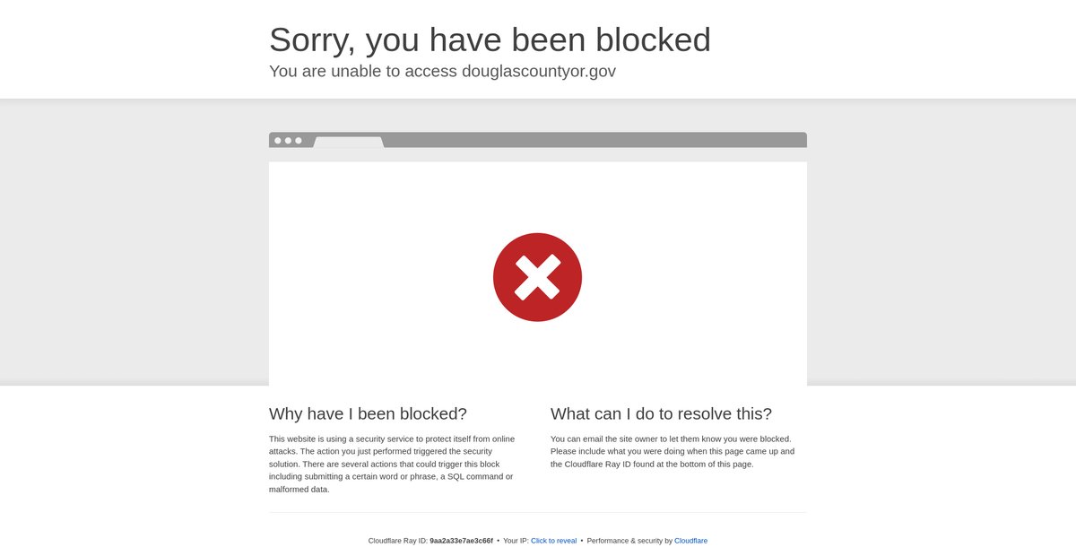 Preview of jailviewer.douglascountyor.gov