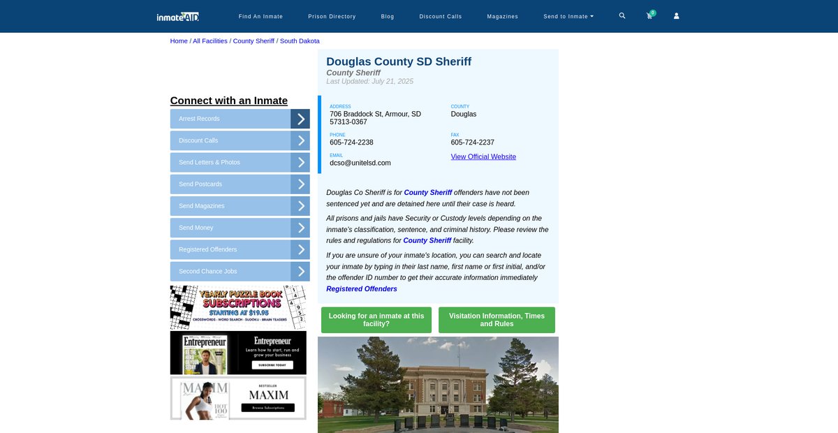 Preview of inmateaid.com