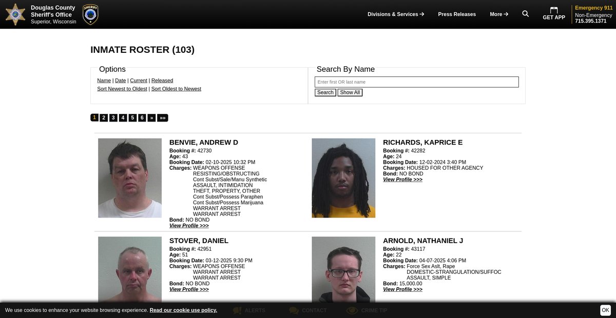 Preview of sheriffofdouglascountywi.org