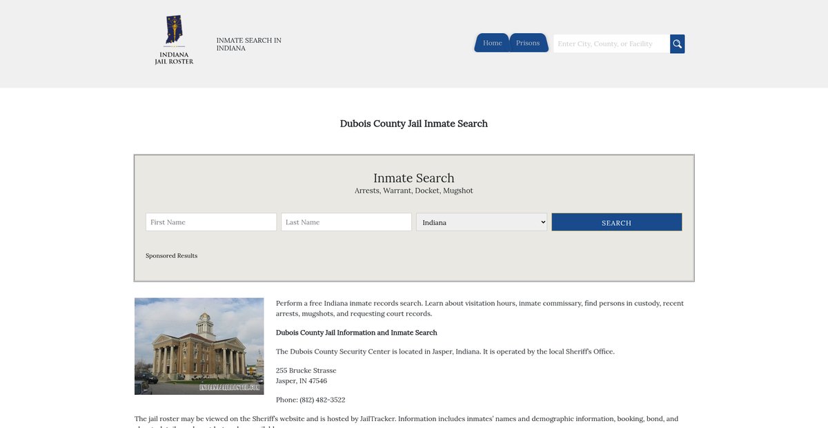 Preview of indianajailroster.com