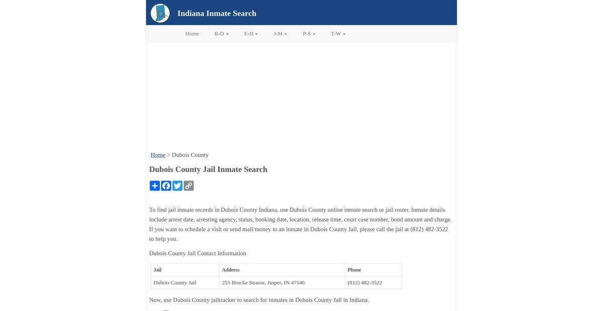 Preview of inmatesearchin.org