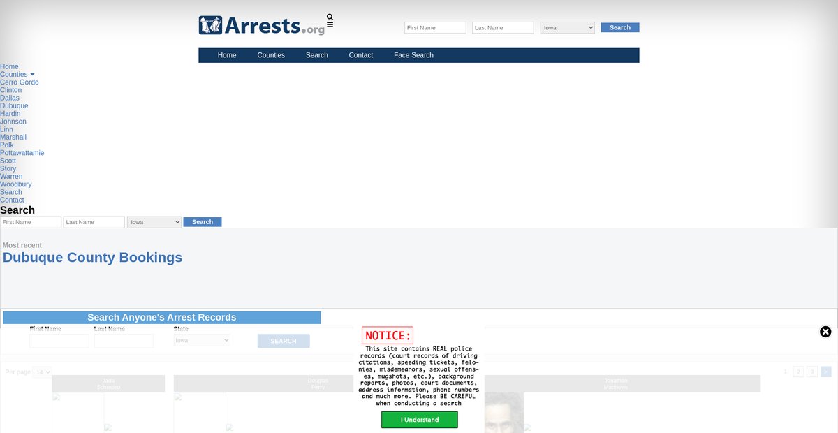 Preview of iowa.arrests.org