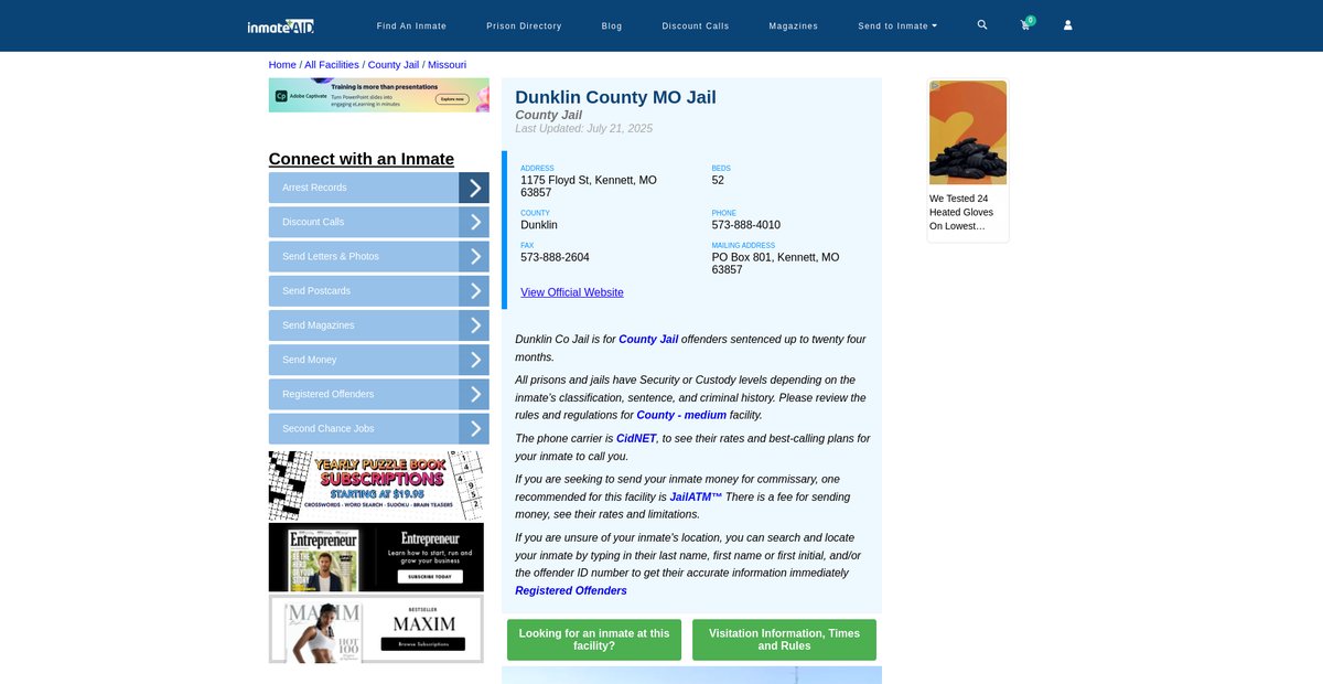 Preview of inmateaid.com