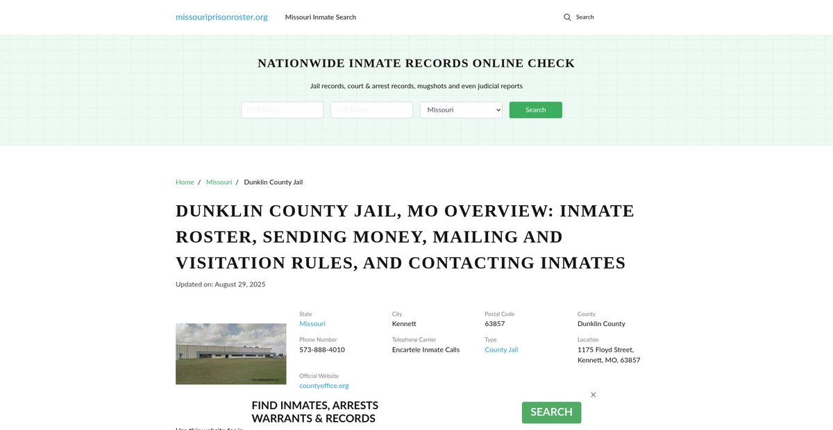 Preview of missouriprisonroster.org