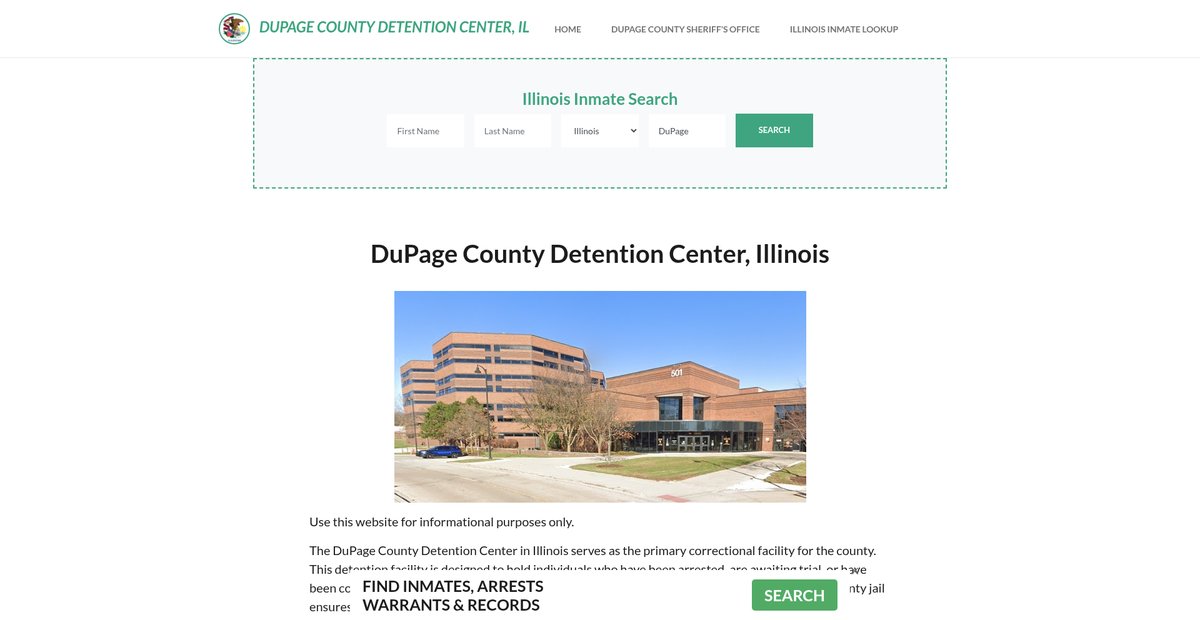 Preview of dupagecountydetentionil.org
