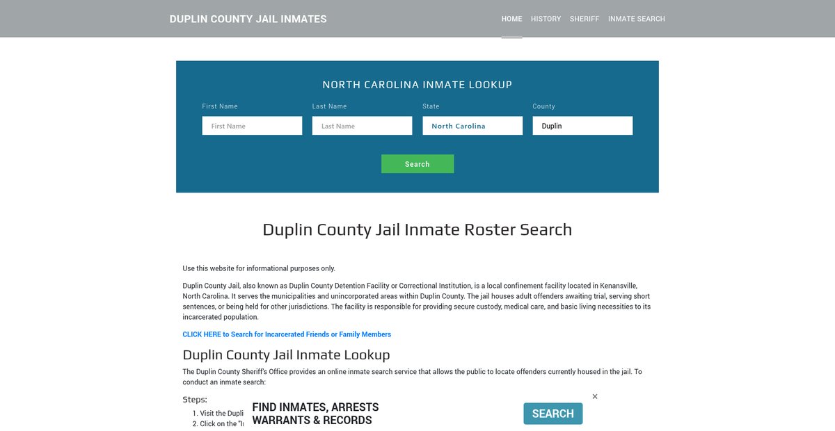 Preview of duplinjailroster.org