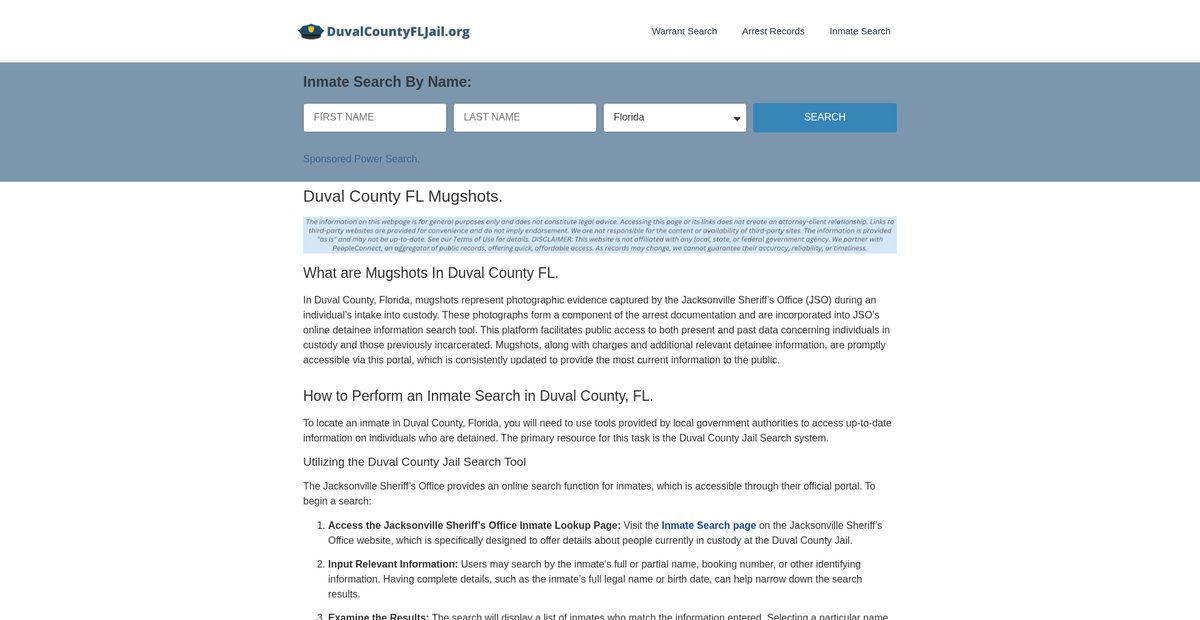 Preview of duvalcountyfljail.org