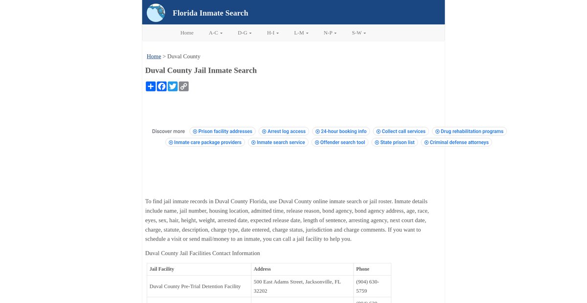 Preview of inmatesearchfl.org