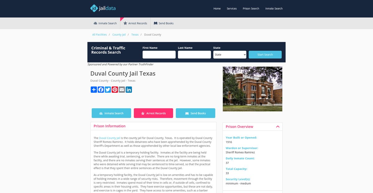 Preview of jaildata.com