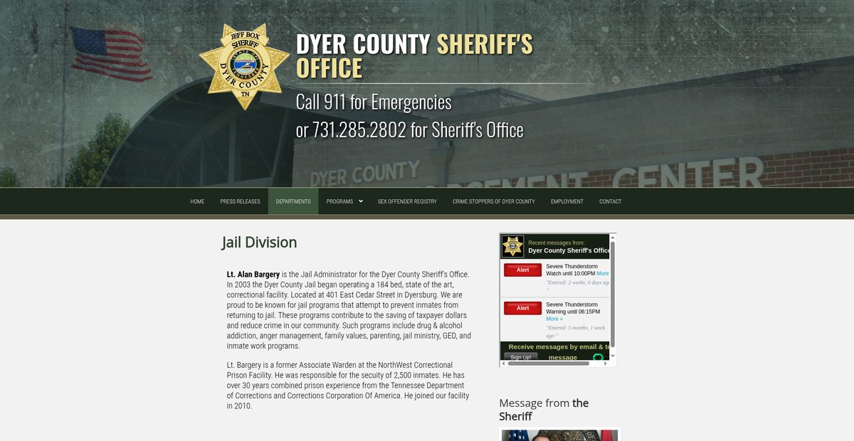Preview of dyercountysheriff.com