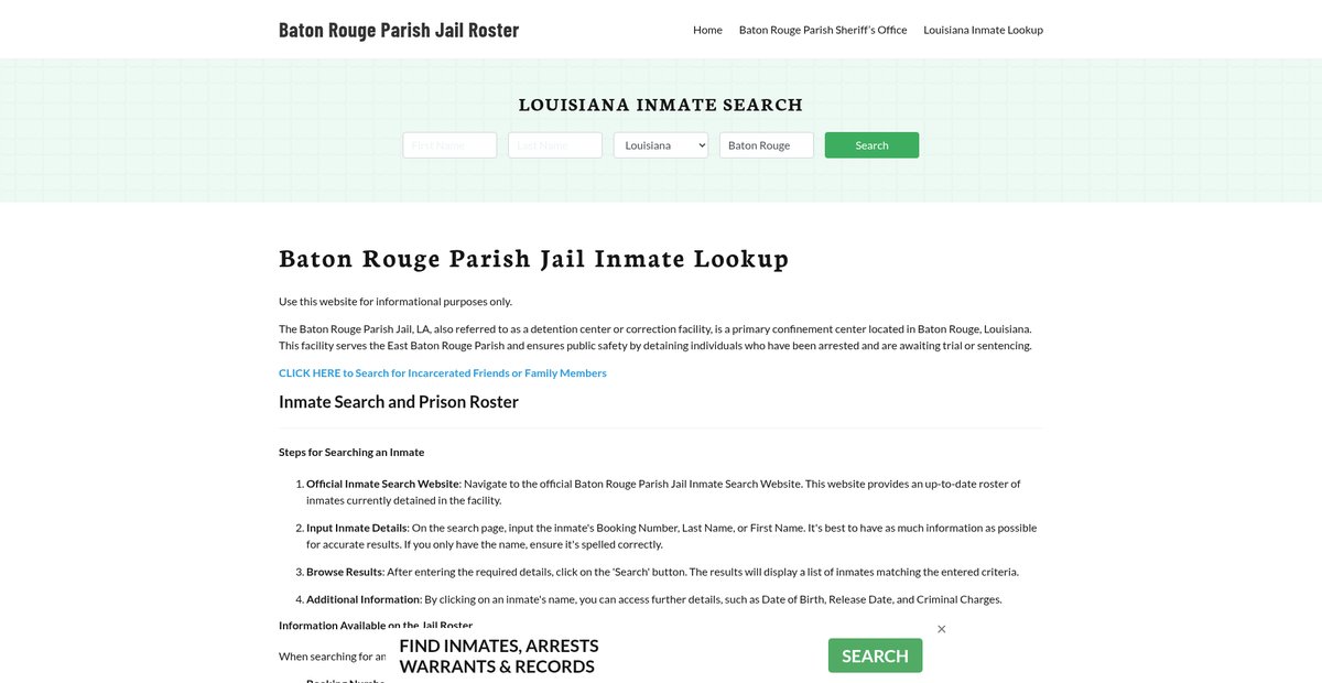 Preview of batonrougeparishjail.org