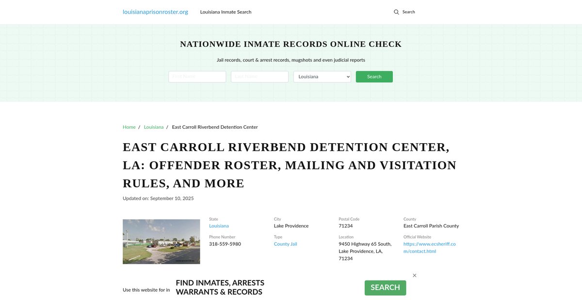 Preview of louisianaprisonroster.org