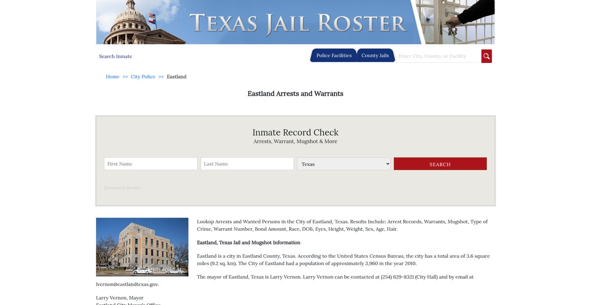 Preview of texasjailroster.com