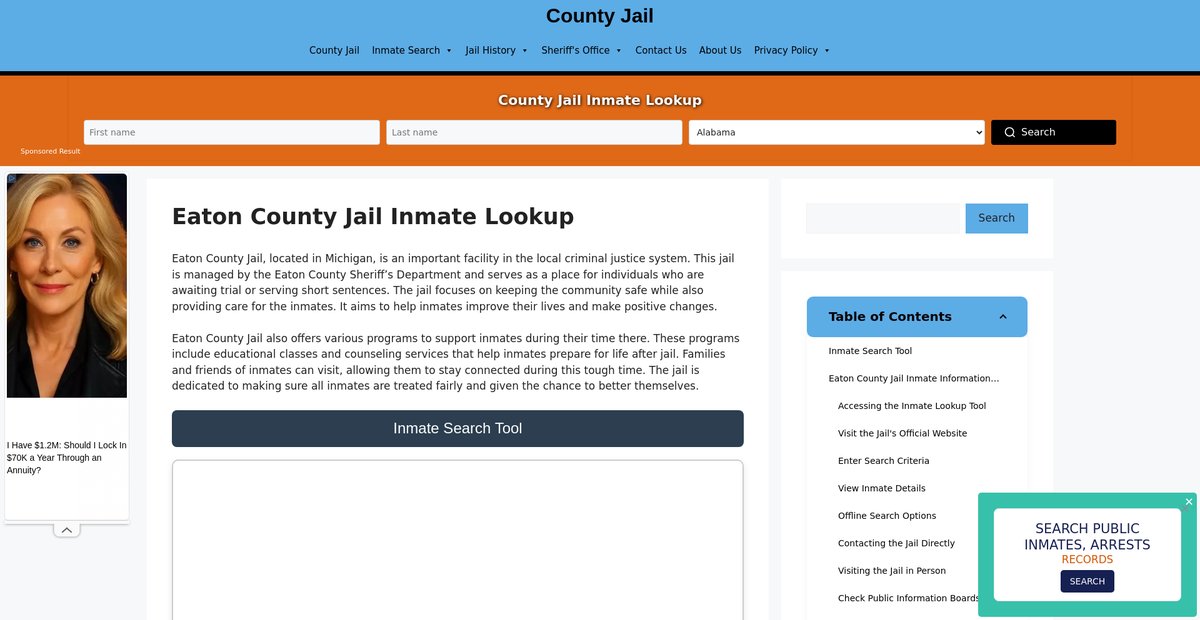 Preview of eaton.countyjail.org
