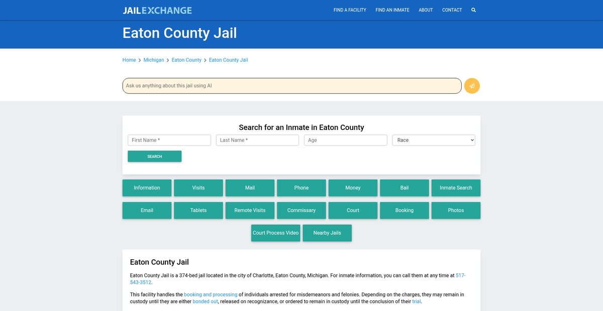 Preview of jailexchange.com
