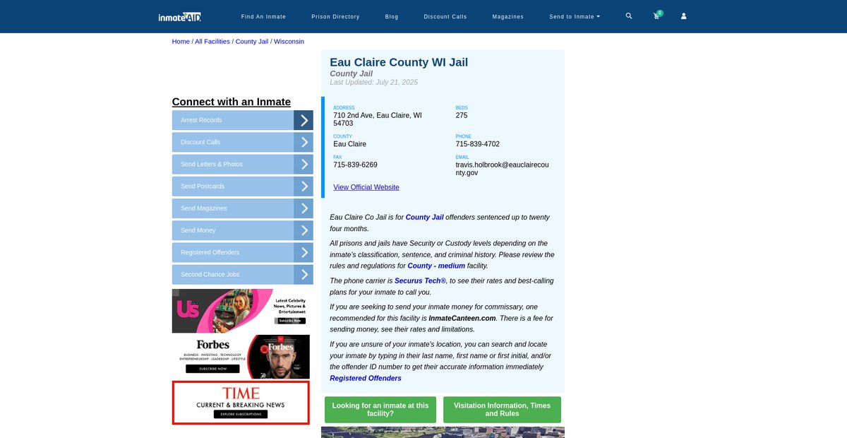 Preview of inmateaid.com