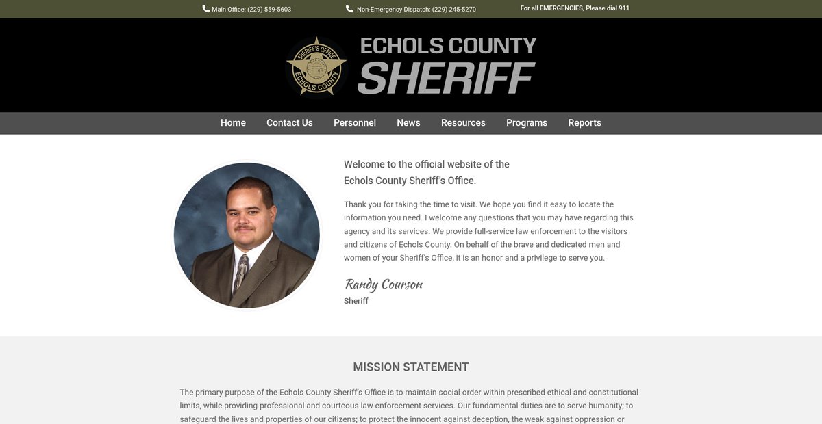 Preview of echolscountysheriff.com