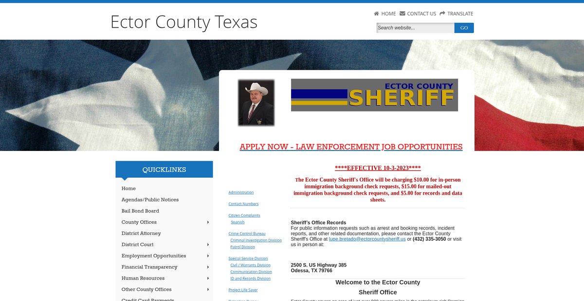 Preview of co.ector.tx.us