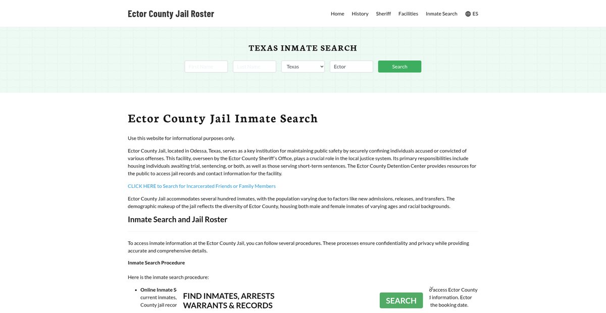 Preview of ectorcountyjail.org