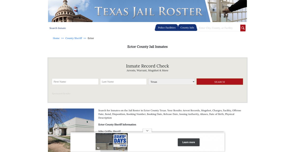 Preview of texasjailroster.com