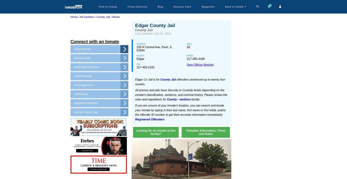 Preview of inmateaid.com