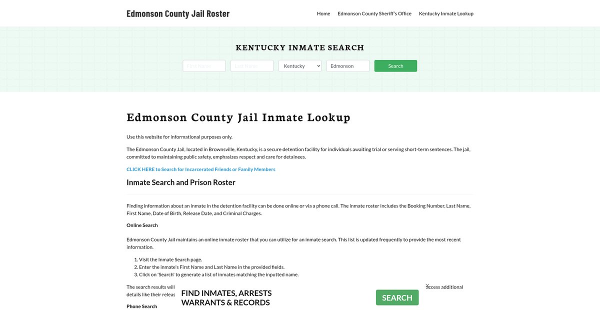 Preview of edmonsoncountyjail.org