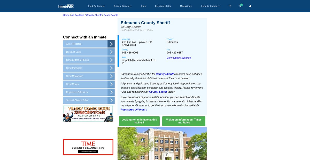 Preview of inmateaid.com