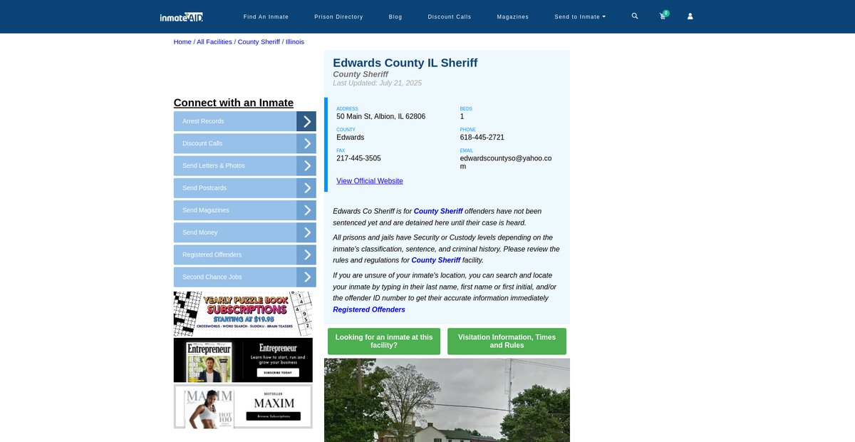 Preview of inmateaid.com